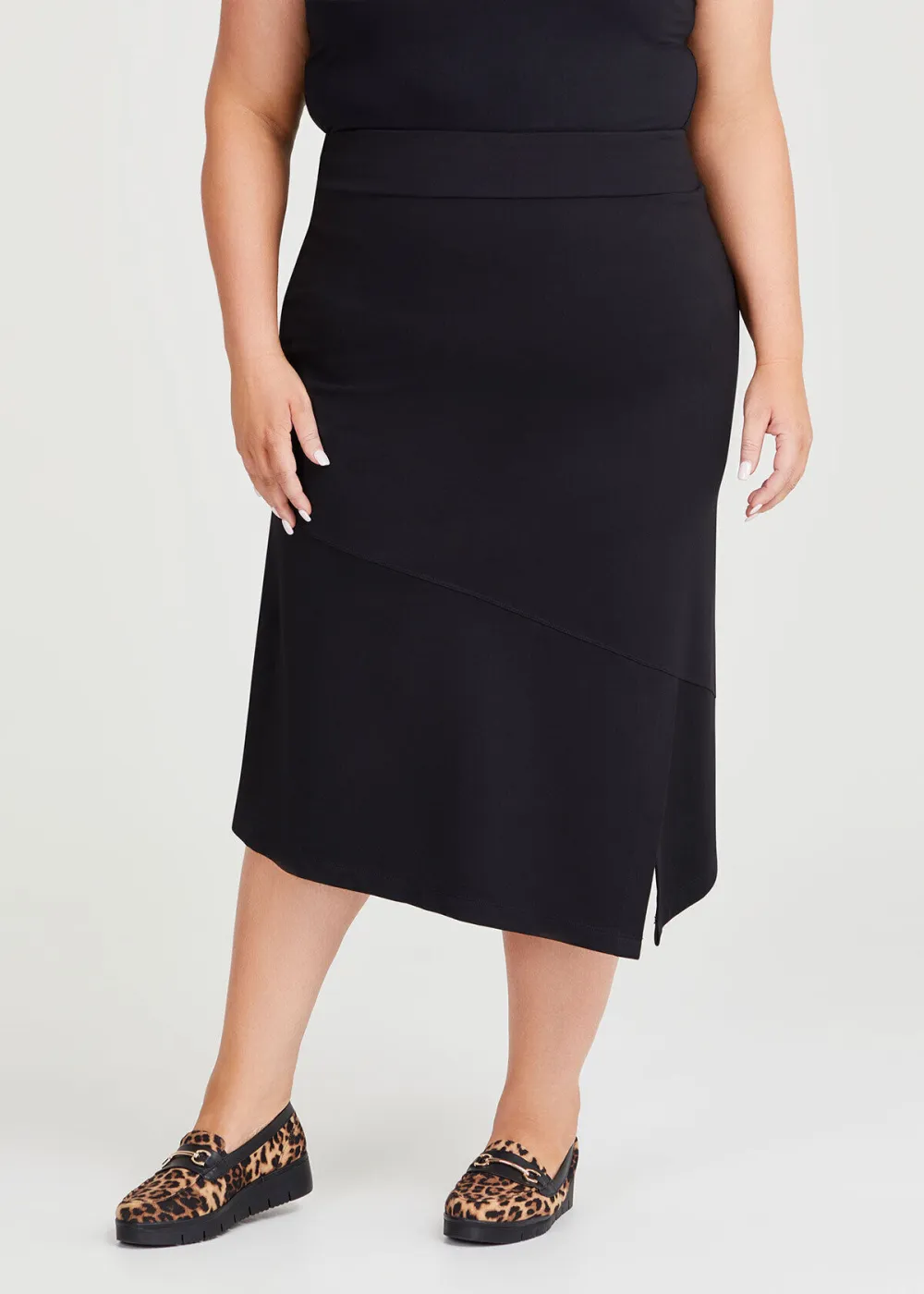 Ponte Fundamental Aline Long Skirt