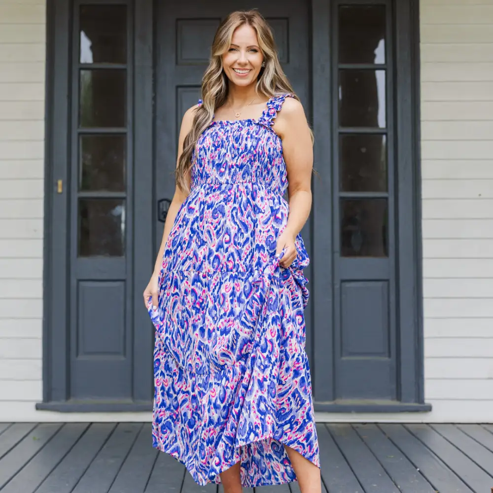 Sending Love To You Dress, Royal Blue