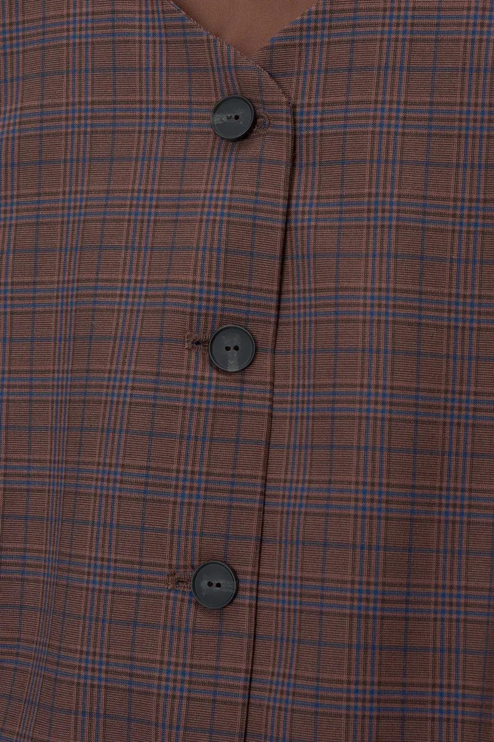 Checked vest