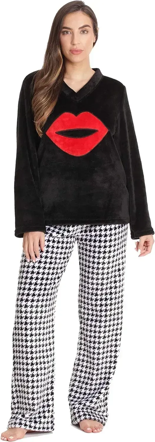 Plush Pajama Sets for Women