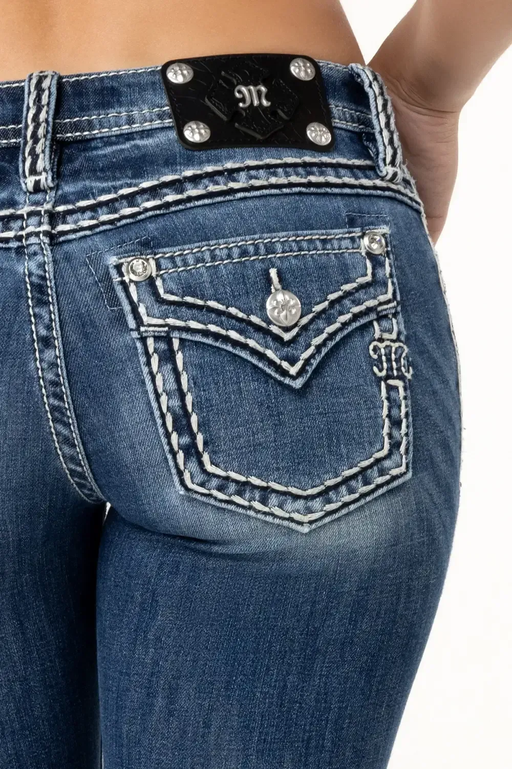 Cleo Stitched Skinny Jeans