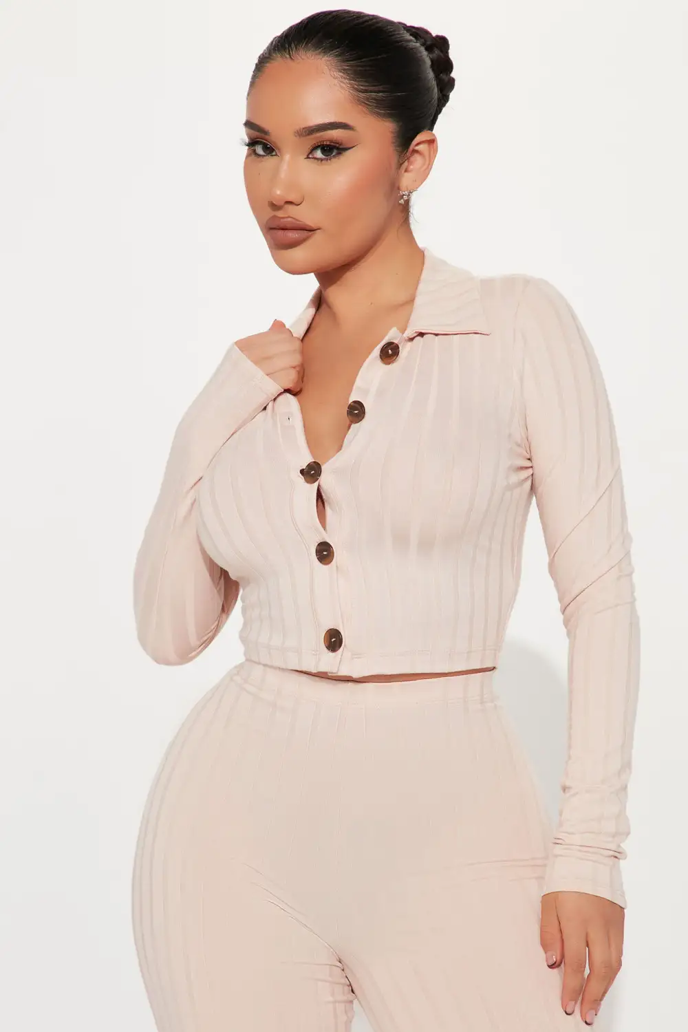 Call Again Pant Set - Taupe