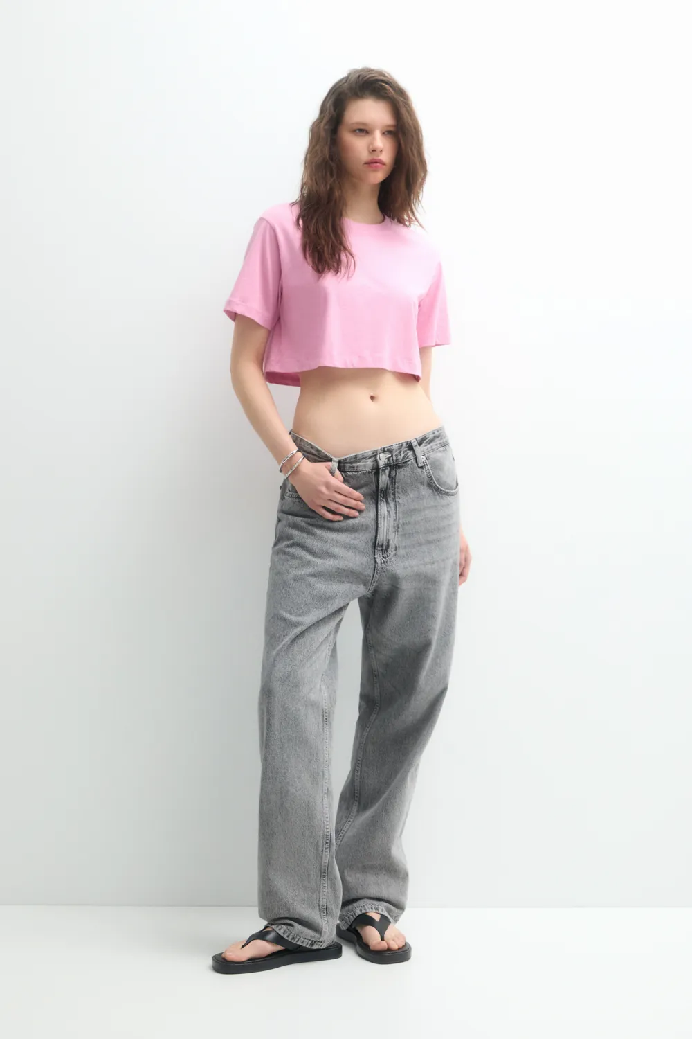 Camiseta cropped básica
