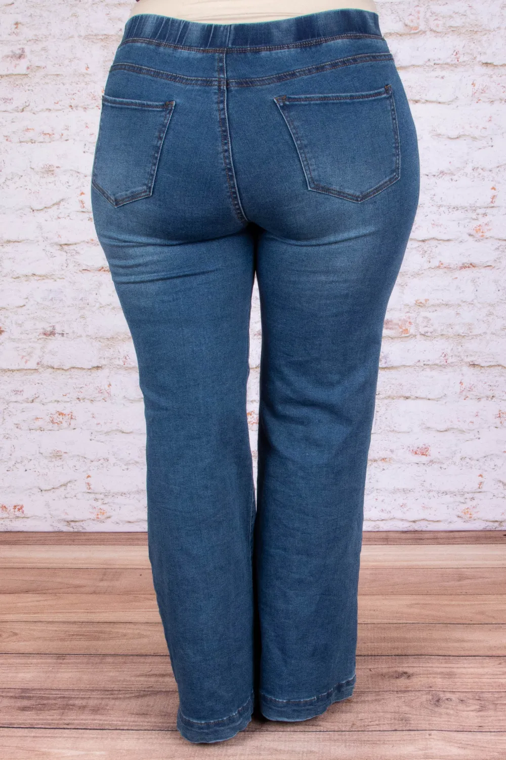 Dare To Flare Jeans, Dark Wash