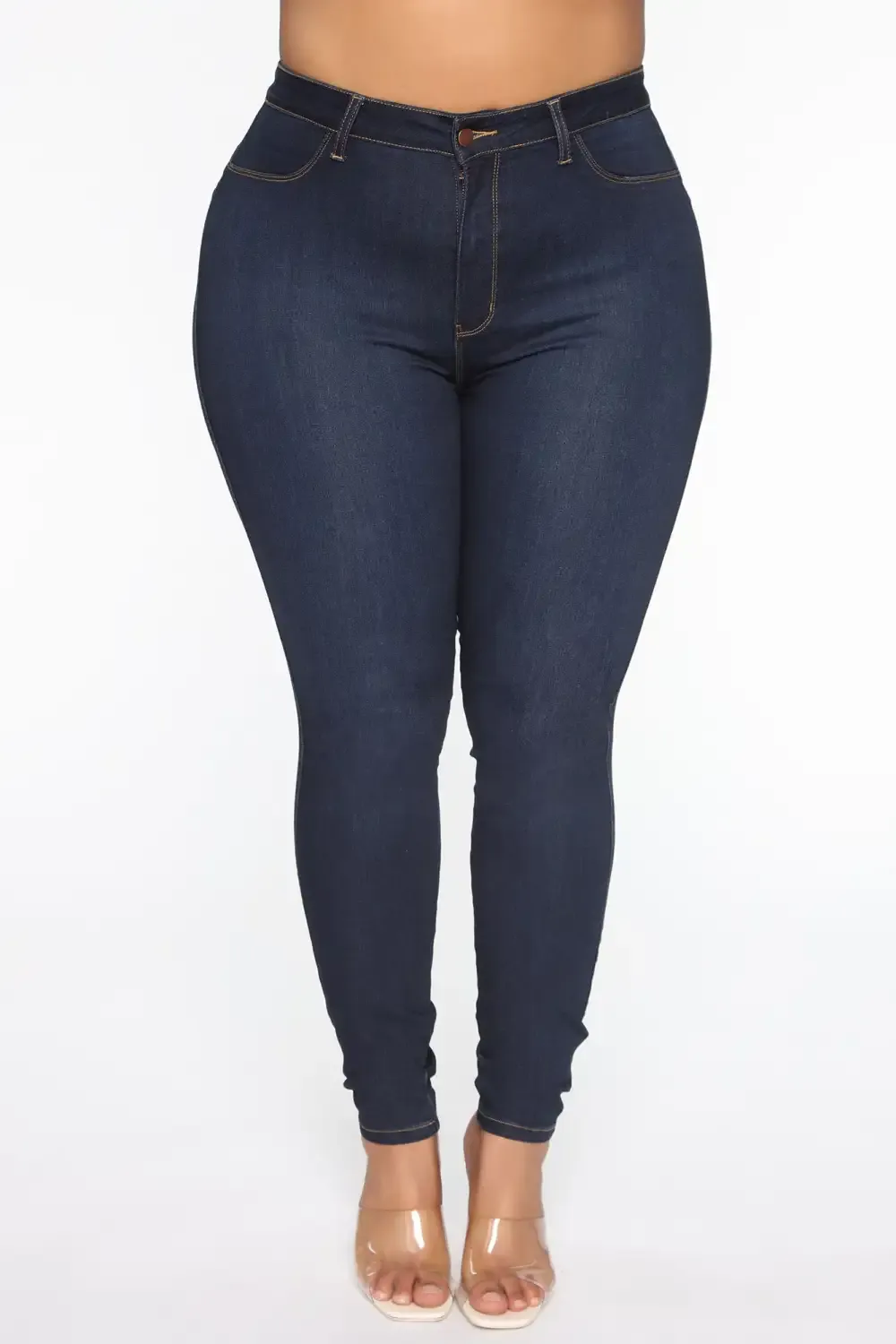 Classic Beauty Booty Lifter Skinny Jeans - Dark Denim
