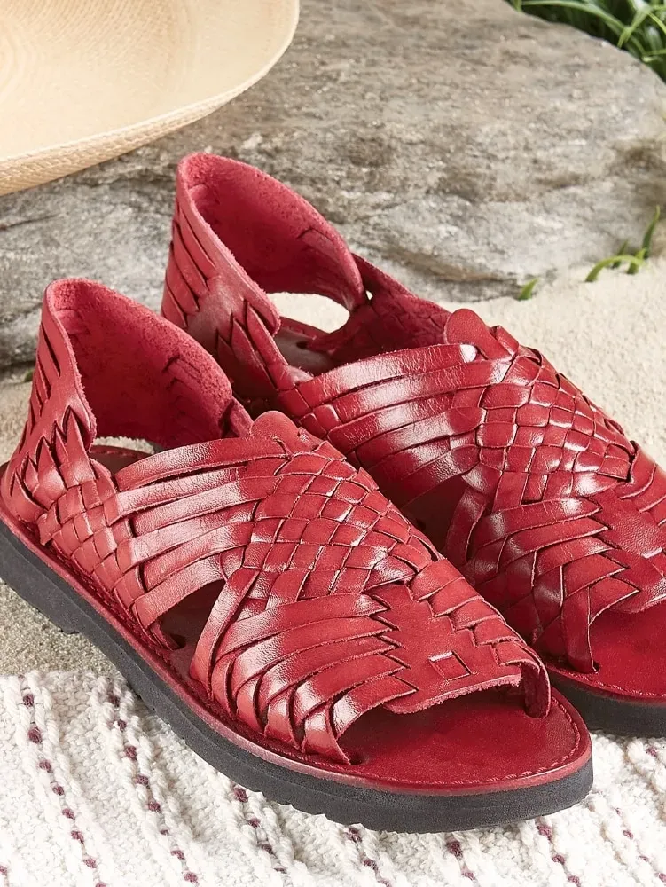 Women's Leather Huarache Sandals