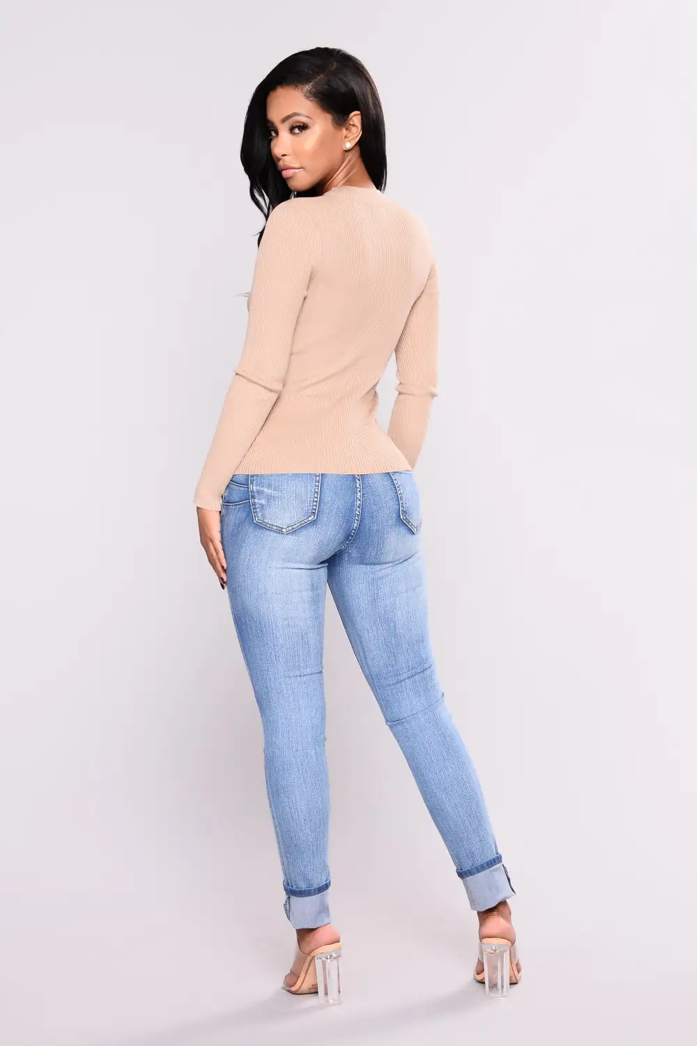 Baby Got Back Booty Lifting Jeans - Light Blue Wash