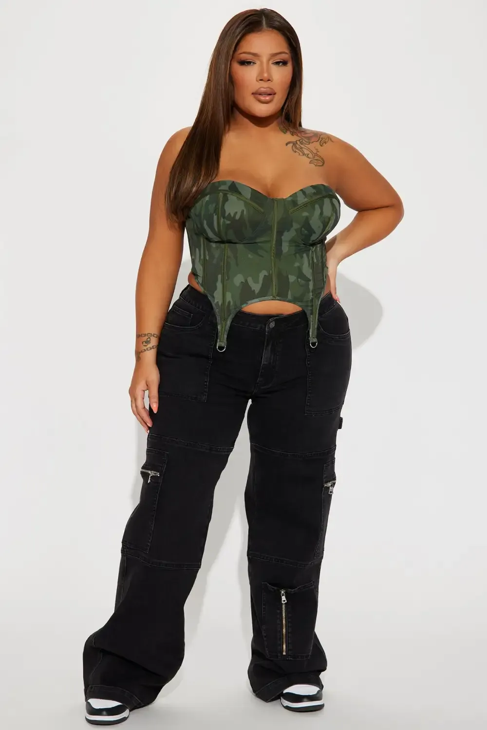 To The Next Level Stretch Cargo Jean - Black Wash