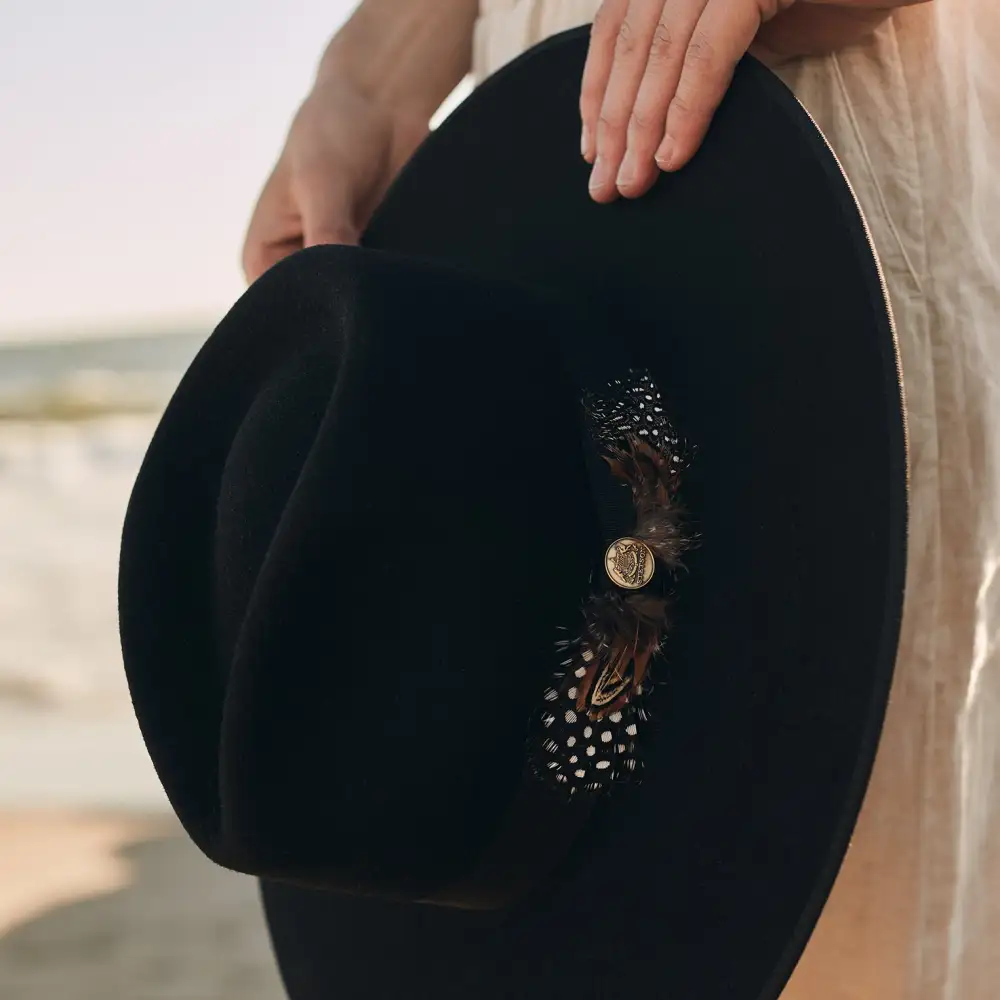 Midtown Wide Flat Brim Hat