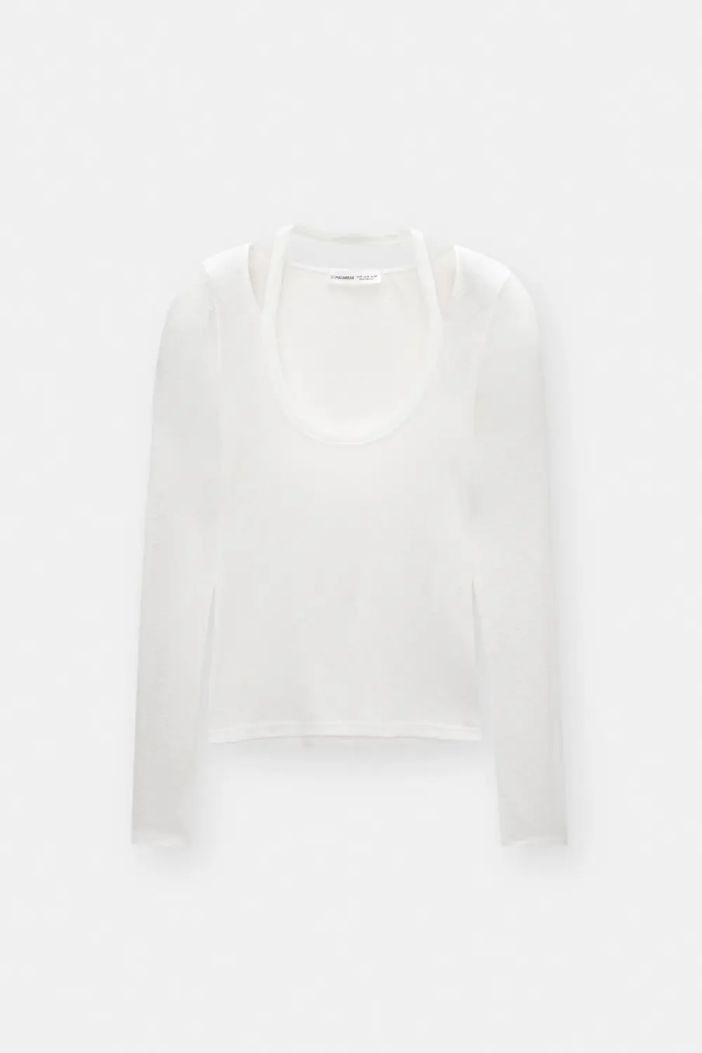 Double long sleeve strappy top