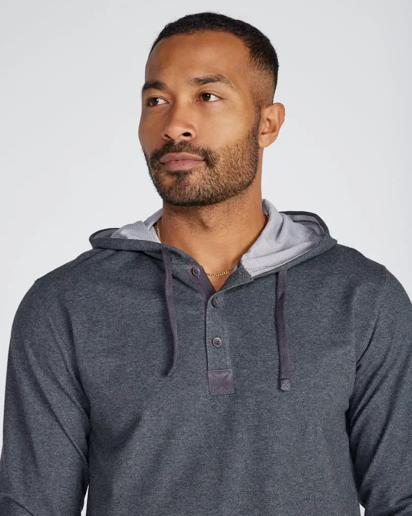 Drop-Cut: Lux Hooded Henley