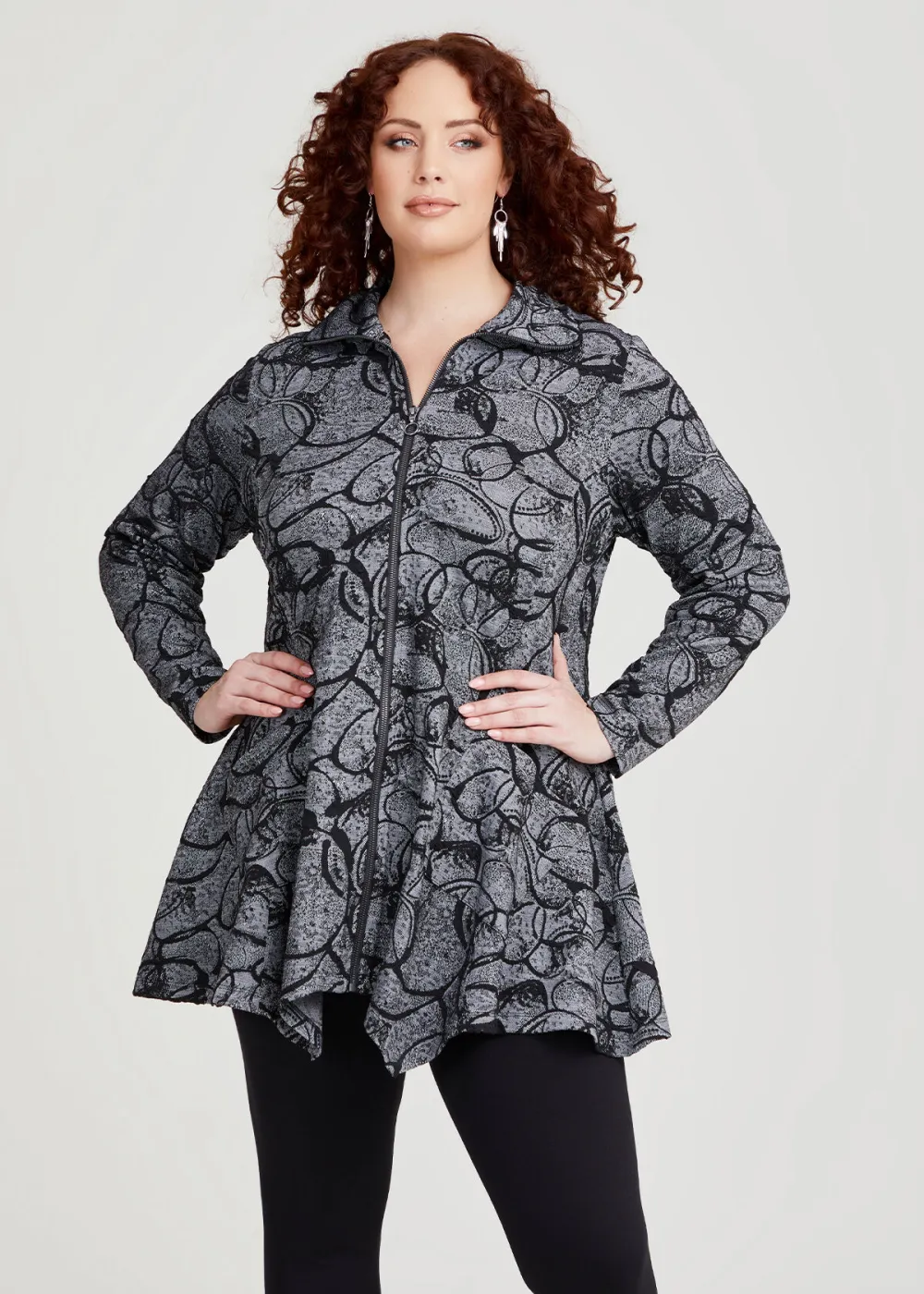 Jacquard Zip Jacket