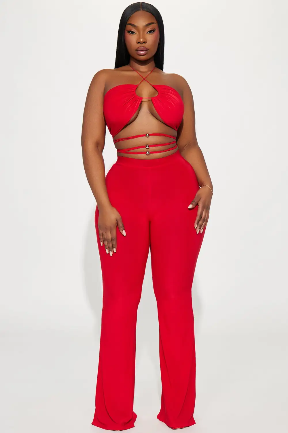 Sassy Mood Pant Set - Red