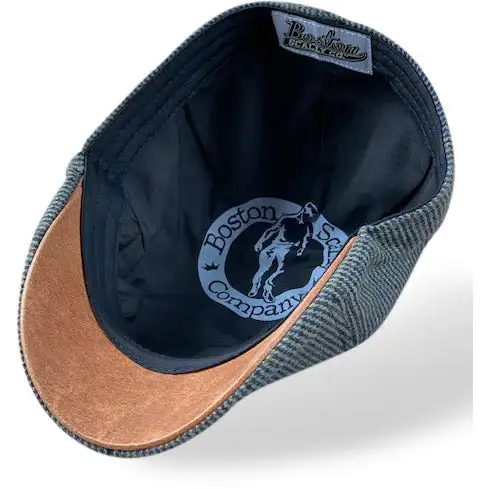 The Homage Boston Scally Cap - Clover & Navy Houndstooth