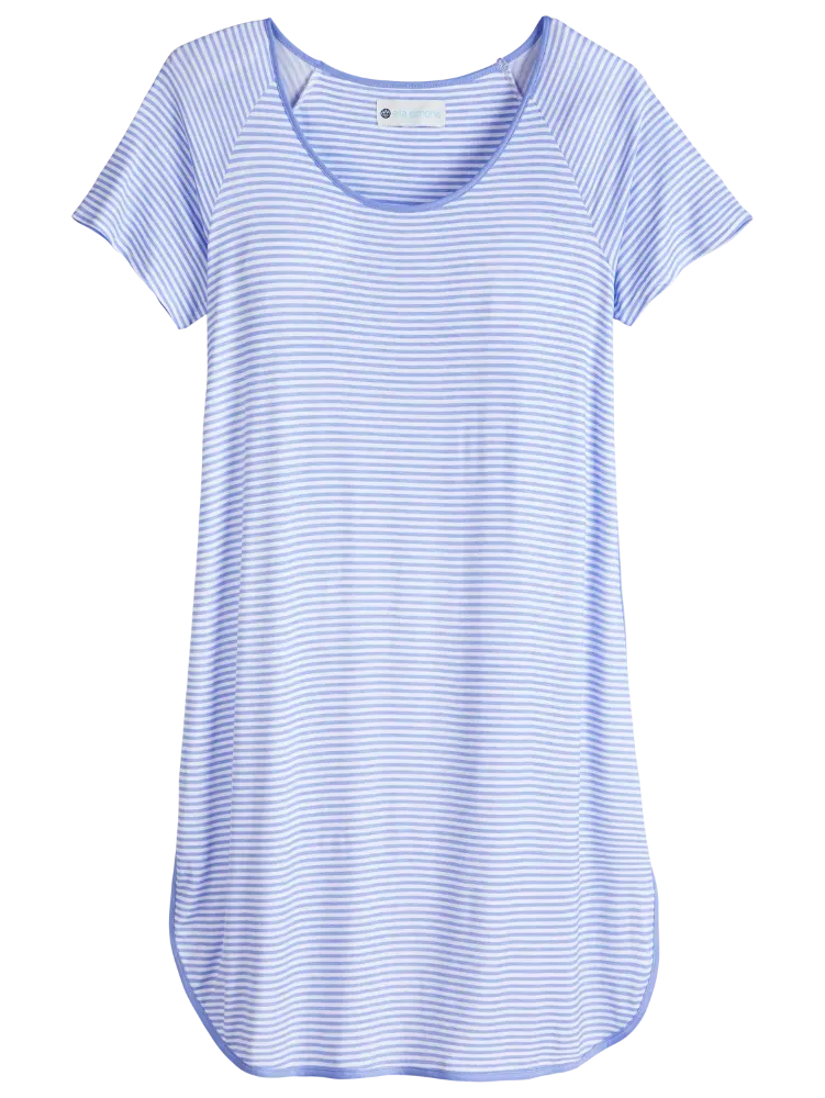 Ella Simone Fresh Stripes Cooling Nightgown