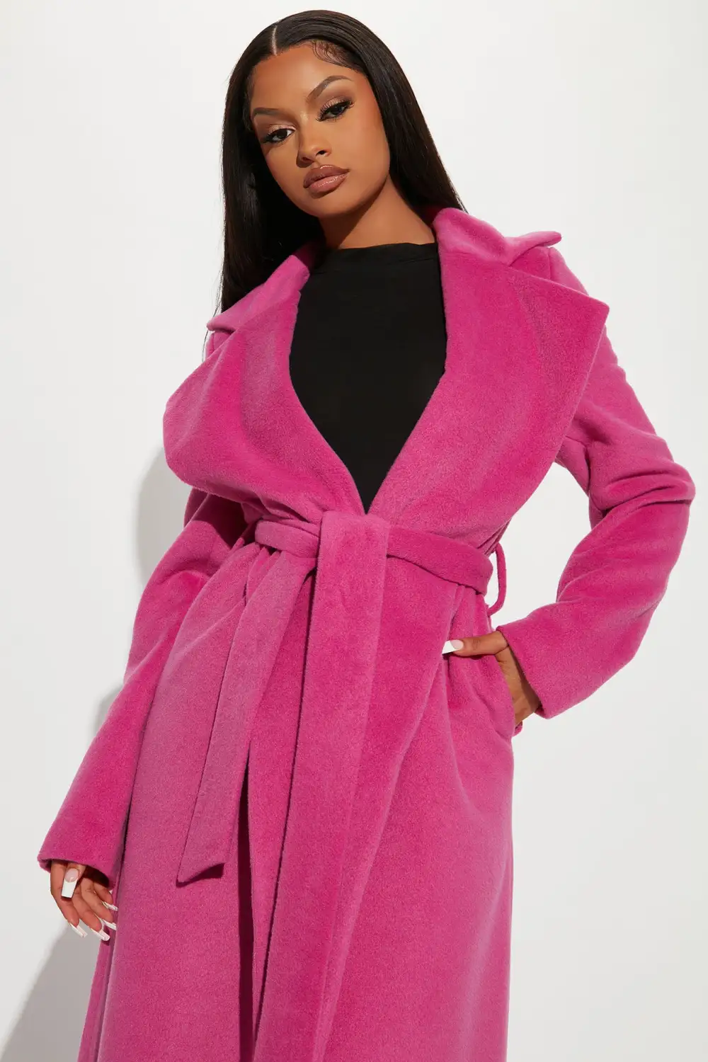 Soho Chic Coat - Pink