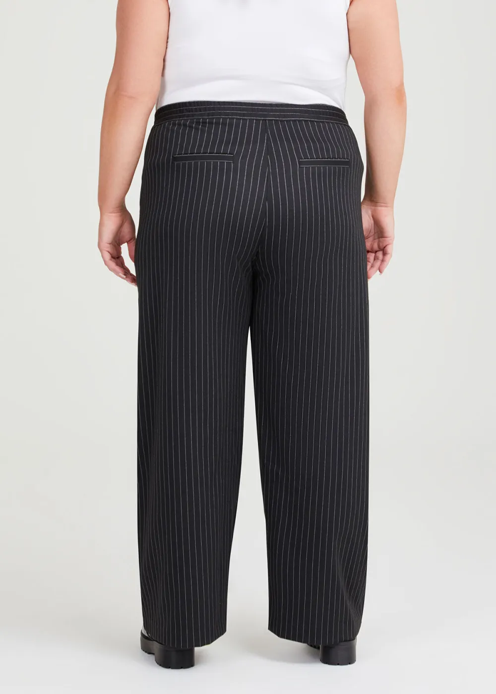 Pinstripe Straight Leg Pant