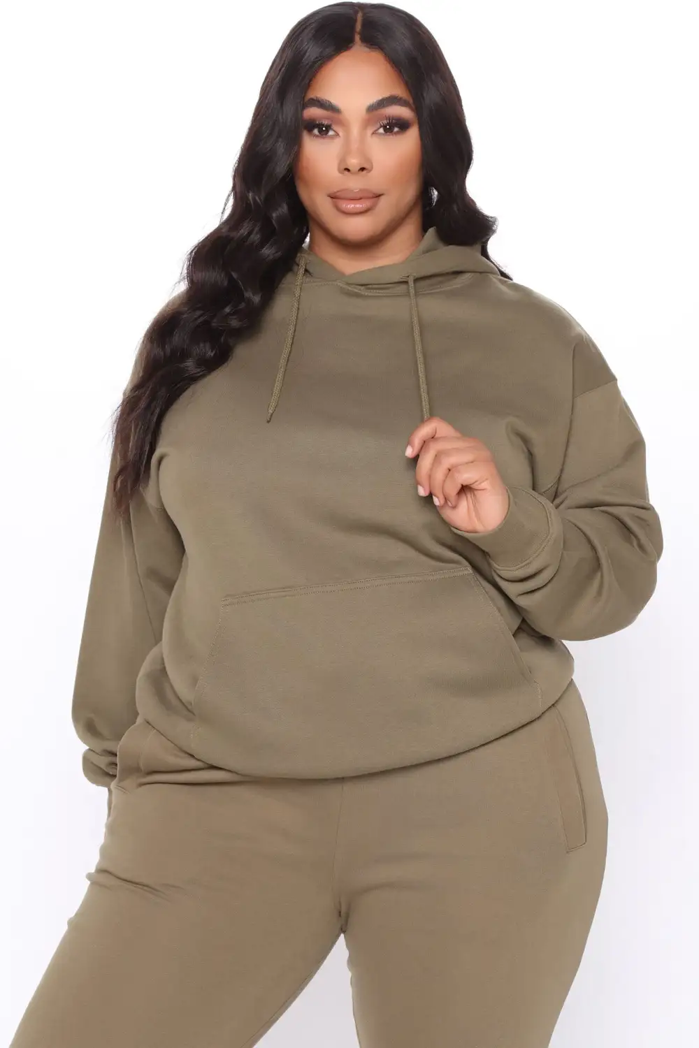 Stole Your Boyfriend's Oversized Hoodie - Olive