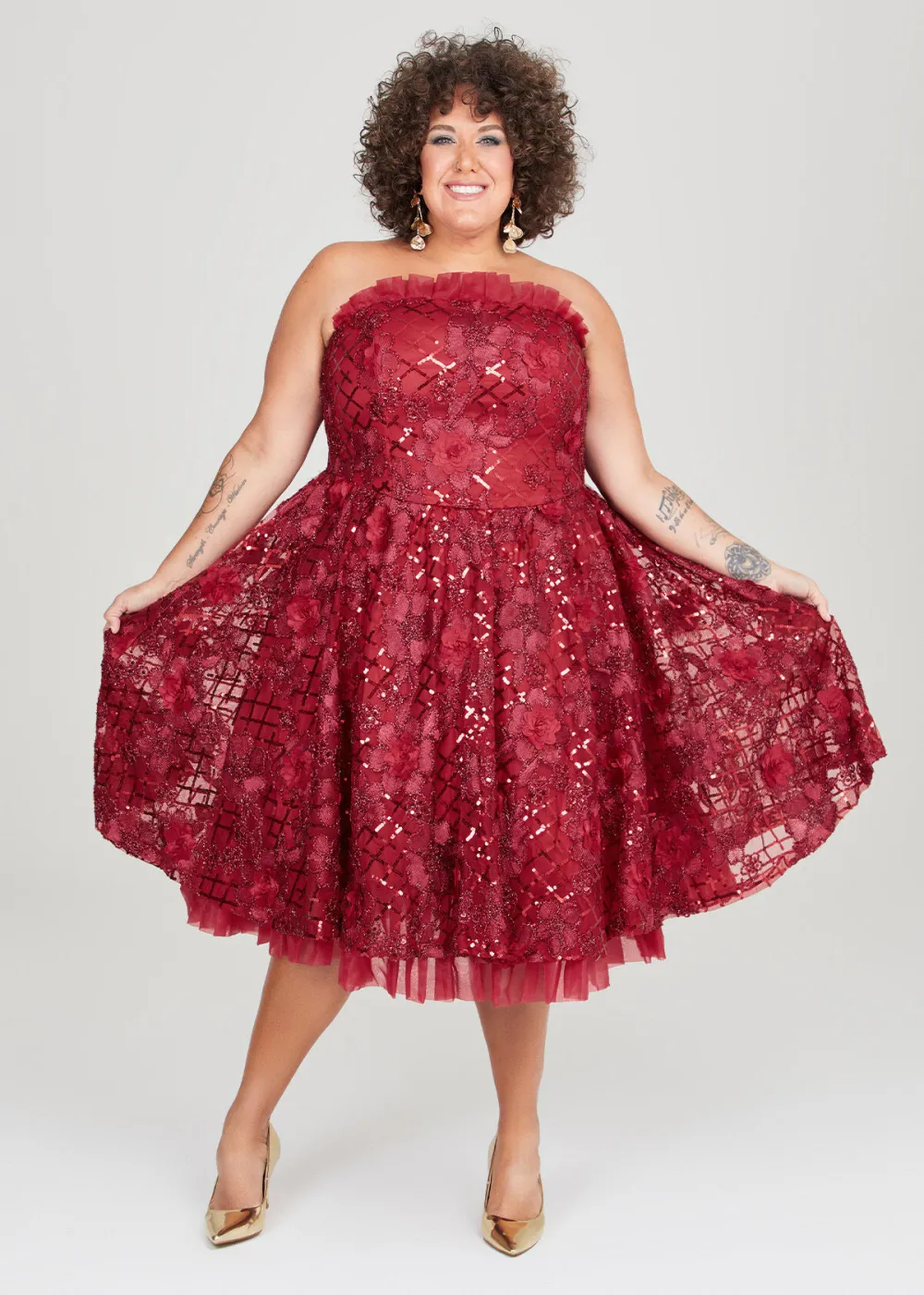 Eve Tulle Sequin Flower Dress