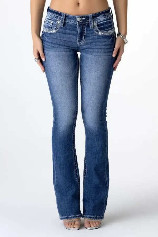 Naomi Border Bootcut Jeans