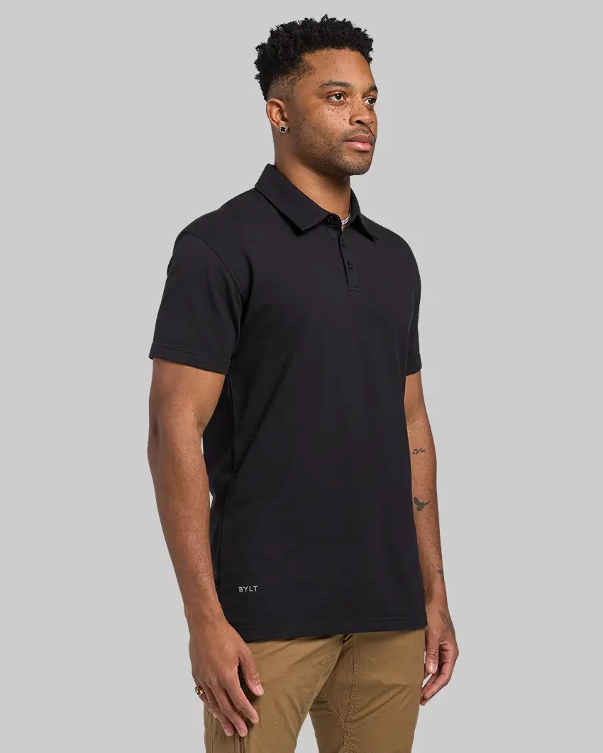 Lux Straight Hem Polo