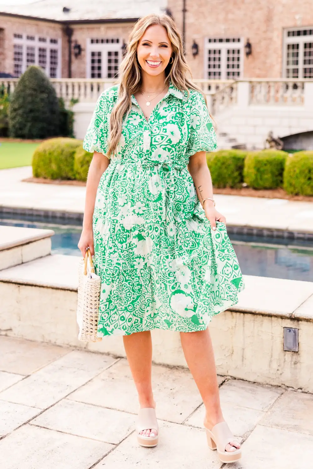 One Deep Breath Dress, Green