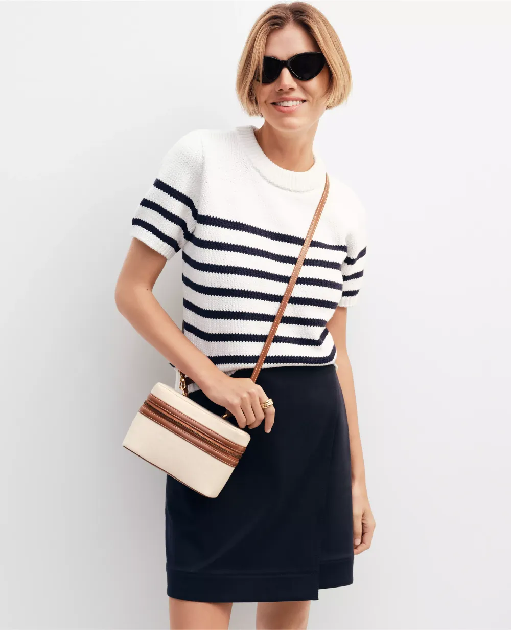 Weekend Collection Striped Sweater Tee