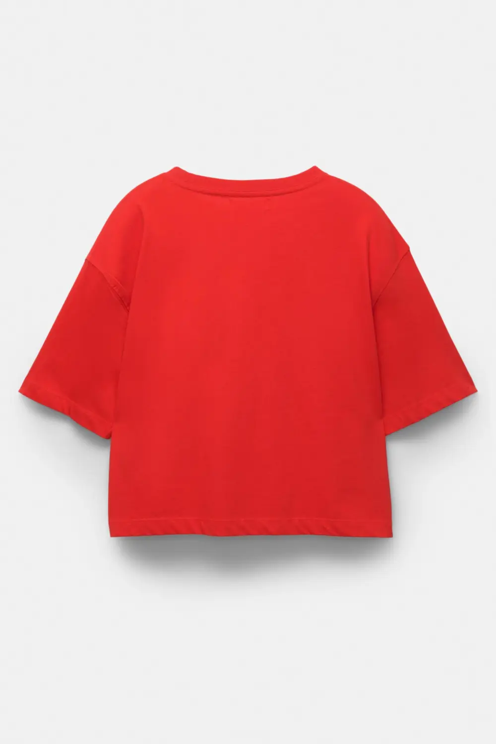 Camiseta cropped manga corta