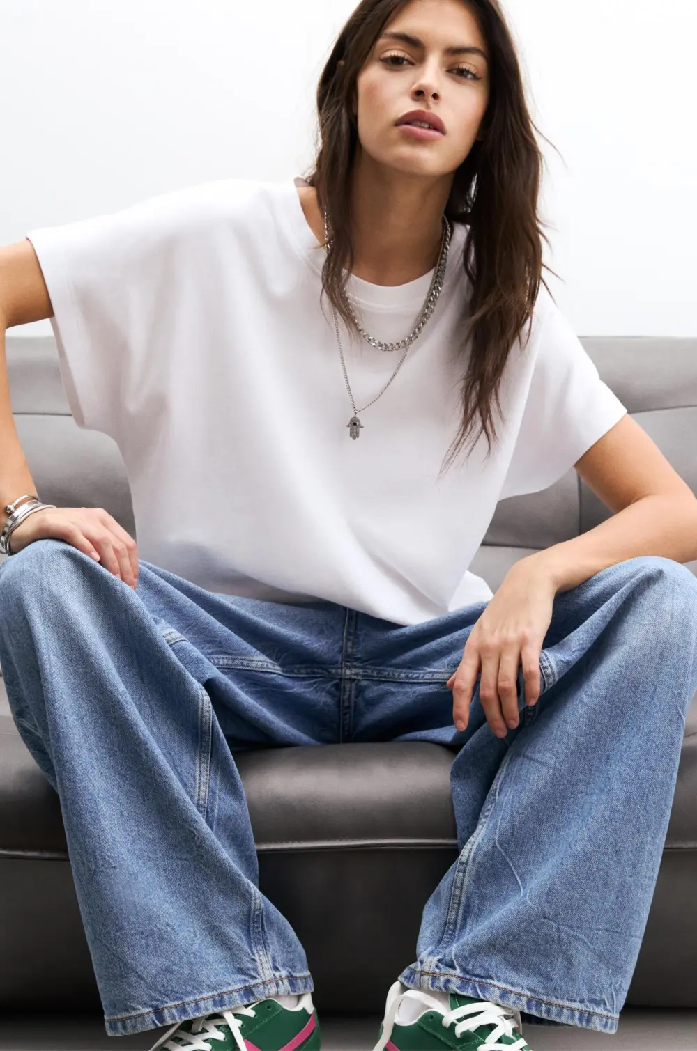 Camiseta manga entera oversize