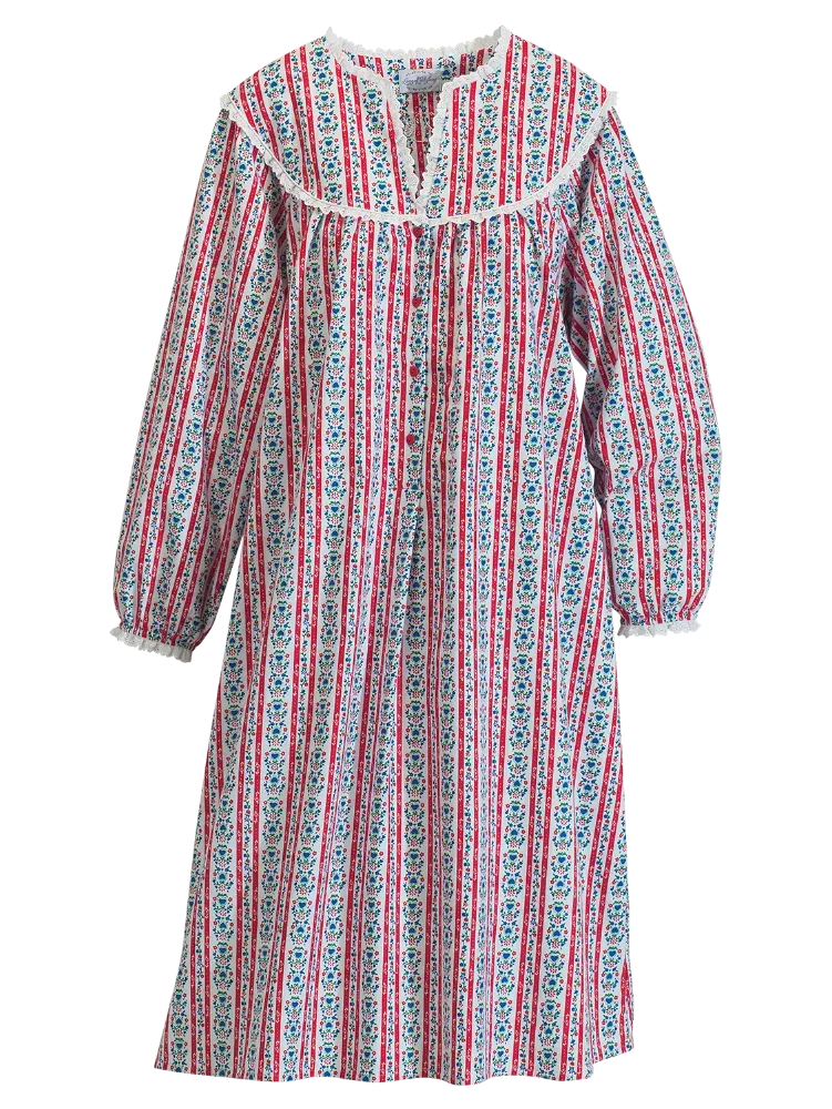 Lanz Tyrolean 44 Inch Flannel Nightgown