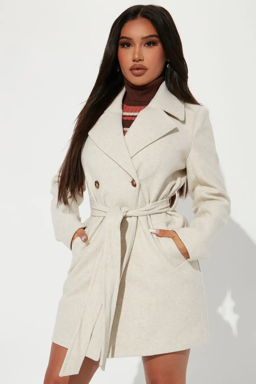 Listen Up Trench Coat - Ivory