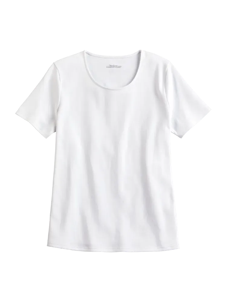 Women's USA Cotton Short-Sleeve Crewneck Tee