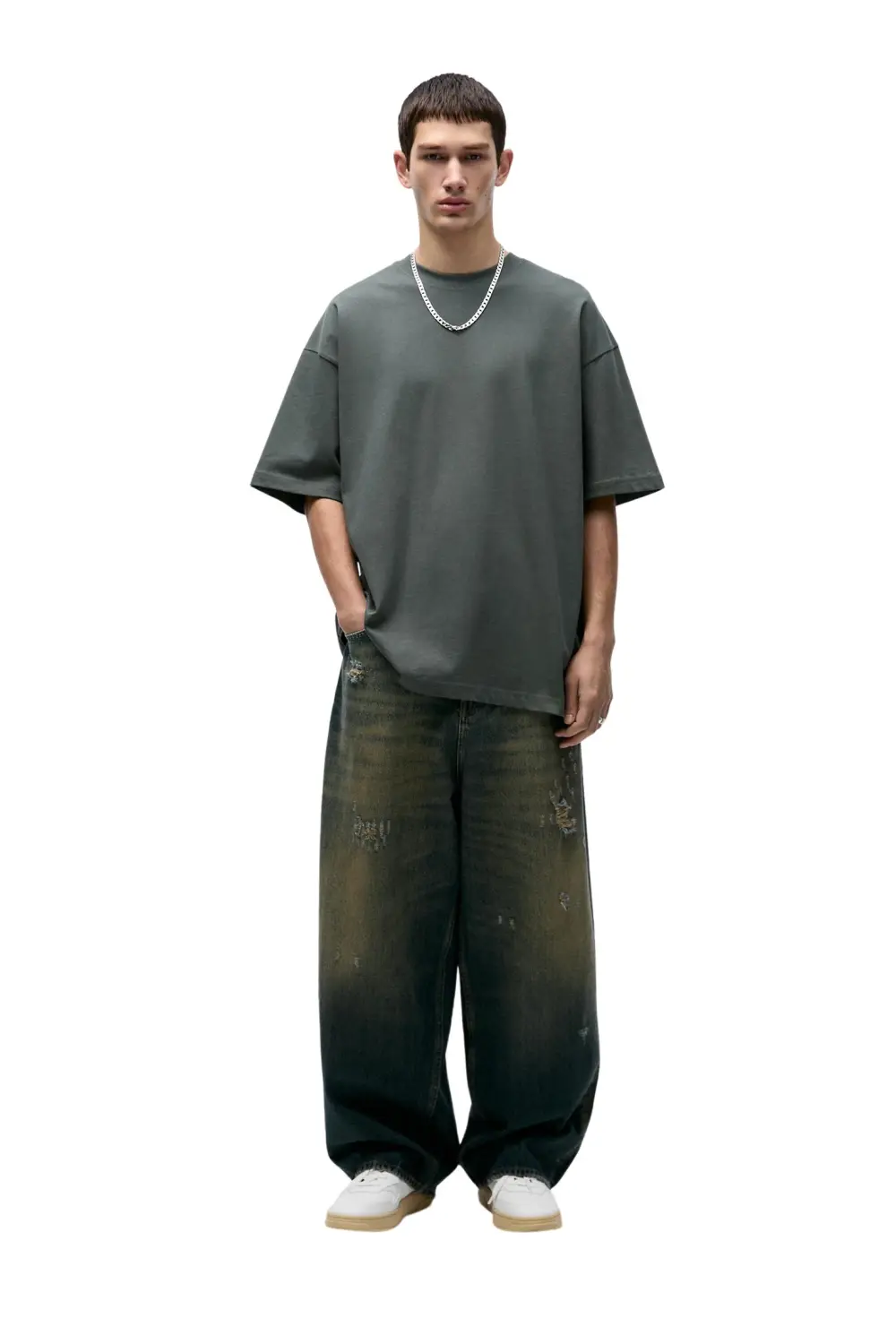 Extra loose short sleeve T-shirt