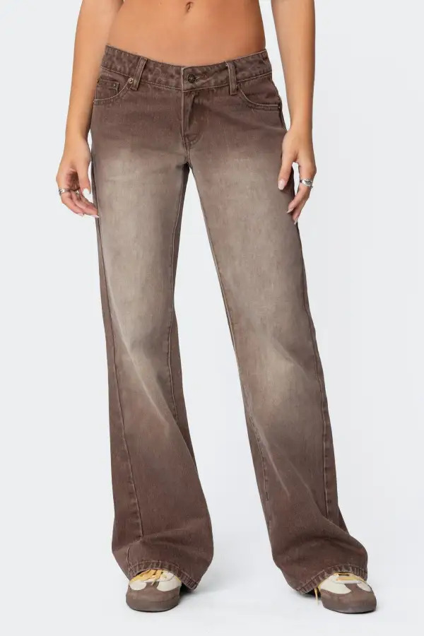Alysse Low Rise Washed Jeans