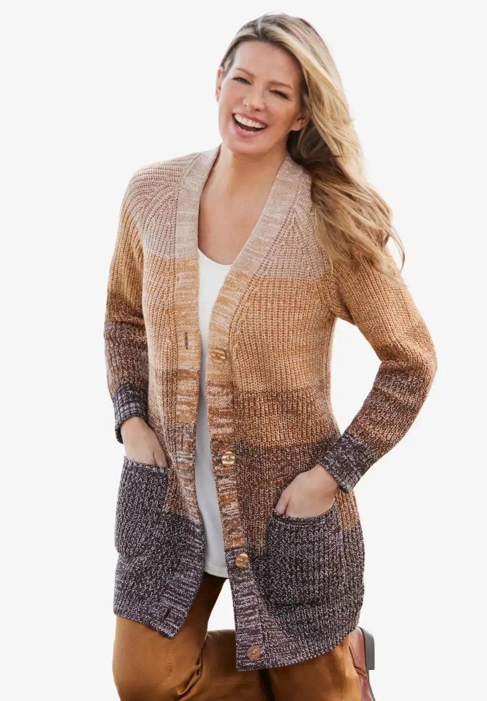 Ombre Shaker Cardigan