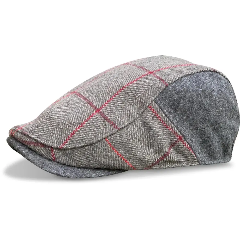 The Whiskey Boston Scally Cap - Cherry Oak Plaid
