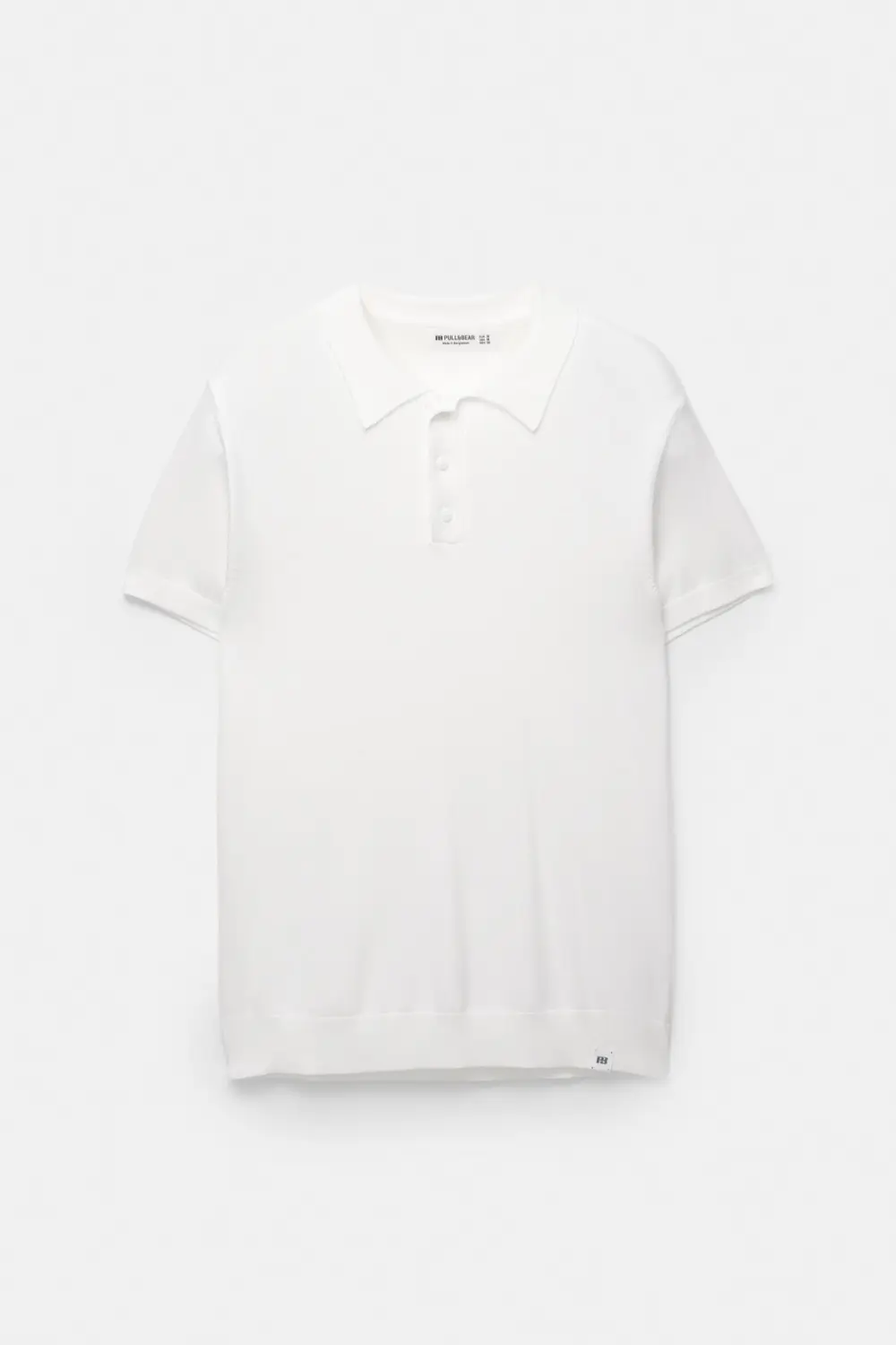 Short sleeve knit polo shirt