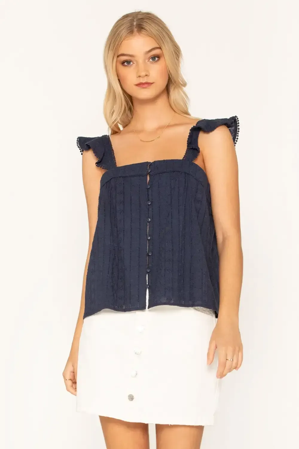 Lovebug Ruffle Trim Top
