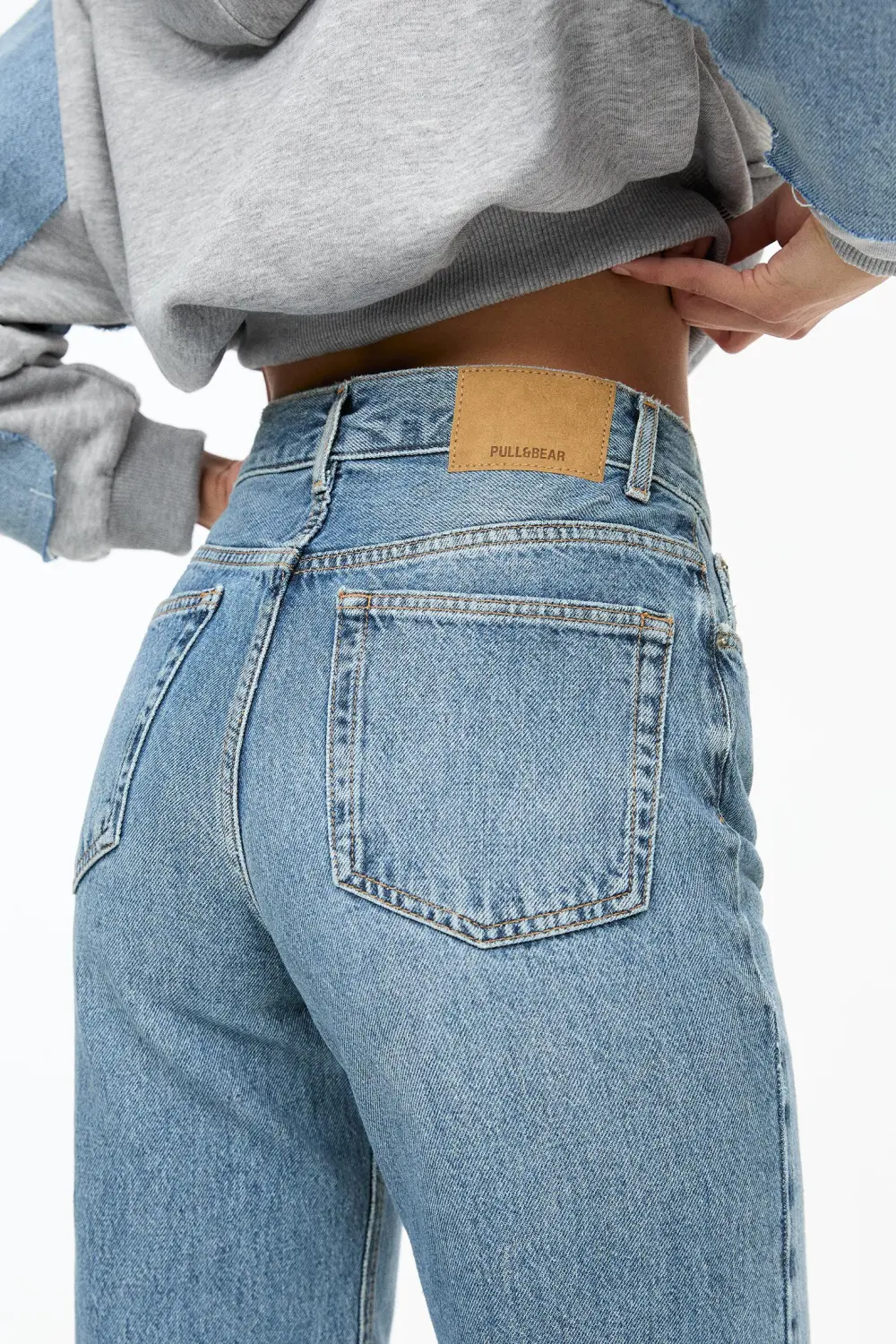 Jeans rectos tiro alto