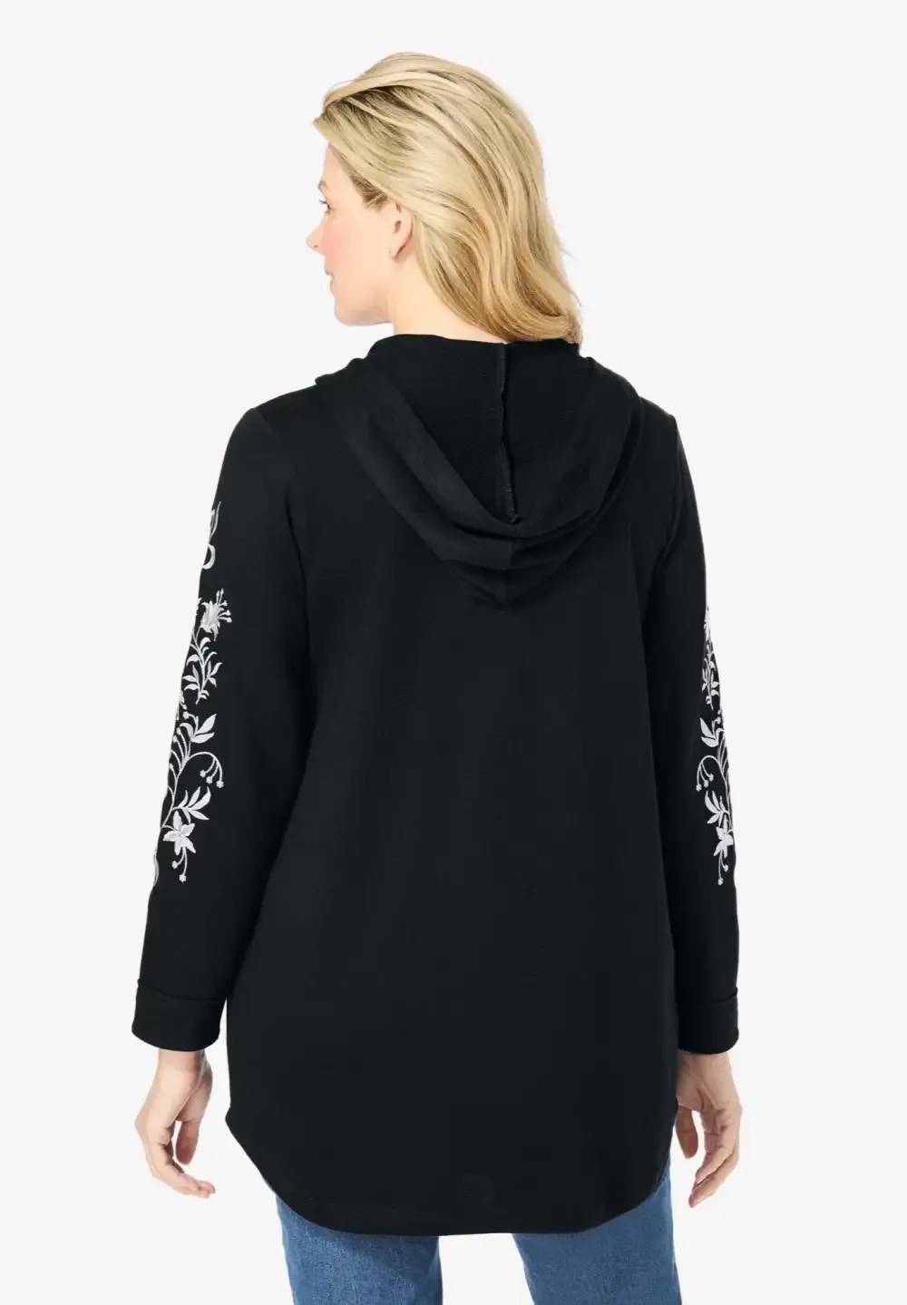 Embroidered Hoodie Sweatshirt