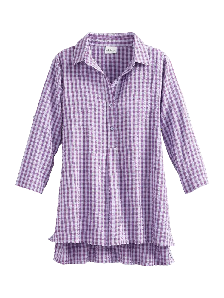 Women's Seersucker Popover Top