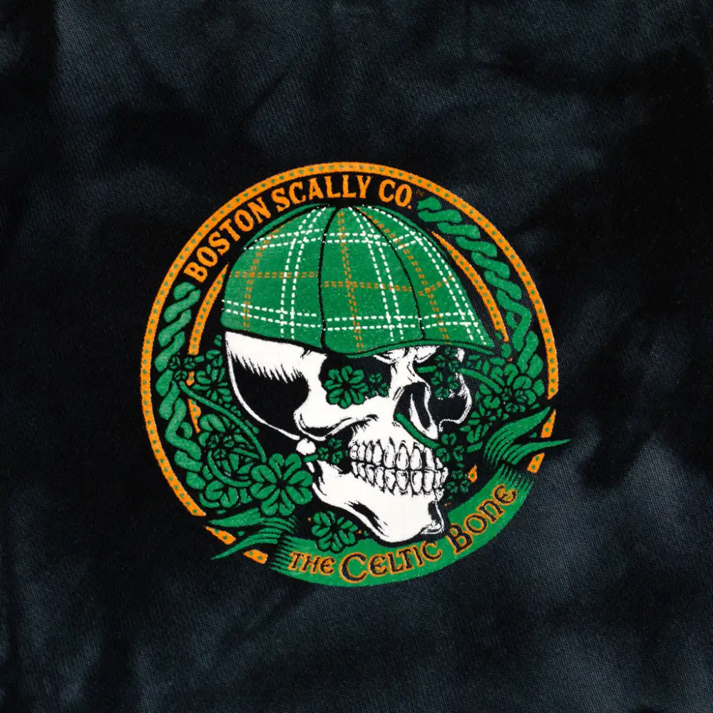 Boston Scally The Celtic Bone Hoodie - Black