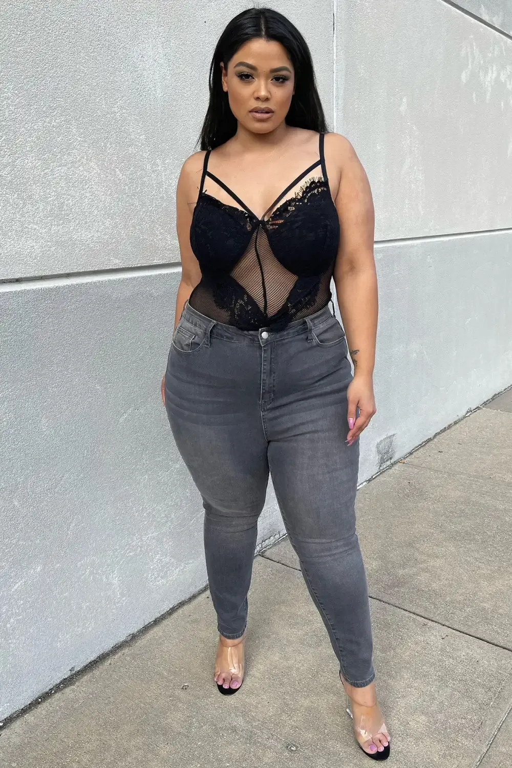 Jessica Skinny Jeans - Grey