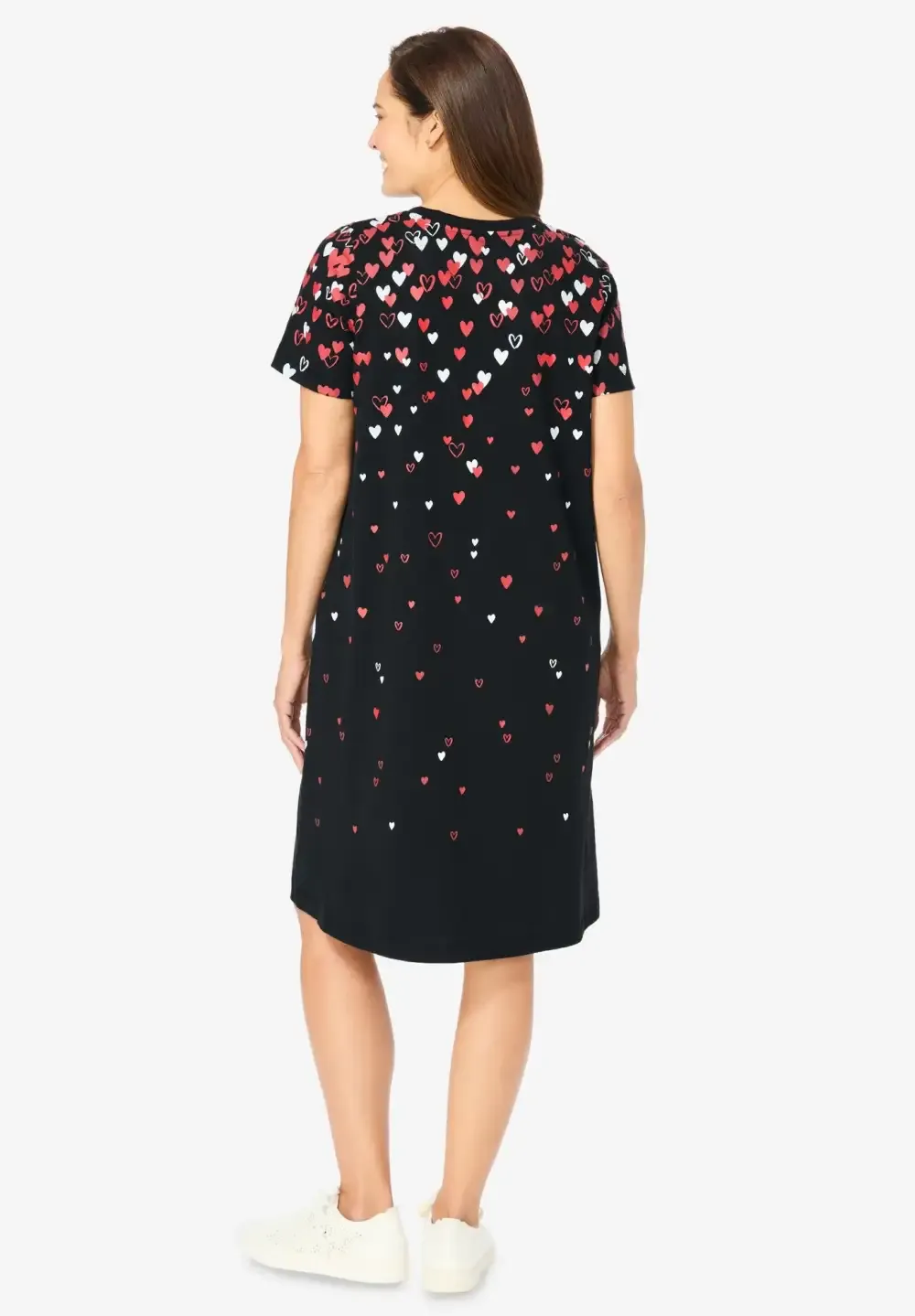 Perfect Short-Sleeve Crewneck Tee Dress