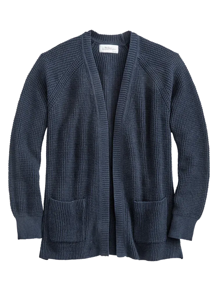 Women's Open-Front Shaker Cardigan Sweater