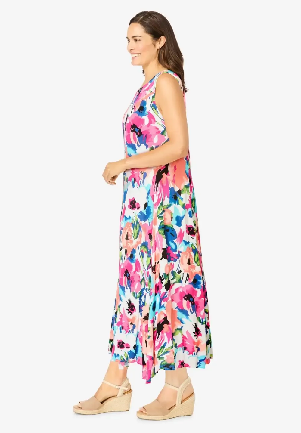 Sleeveless Crinkle Dress