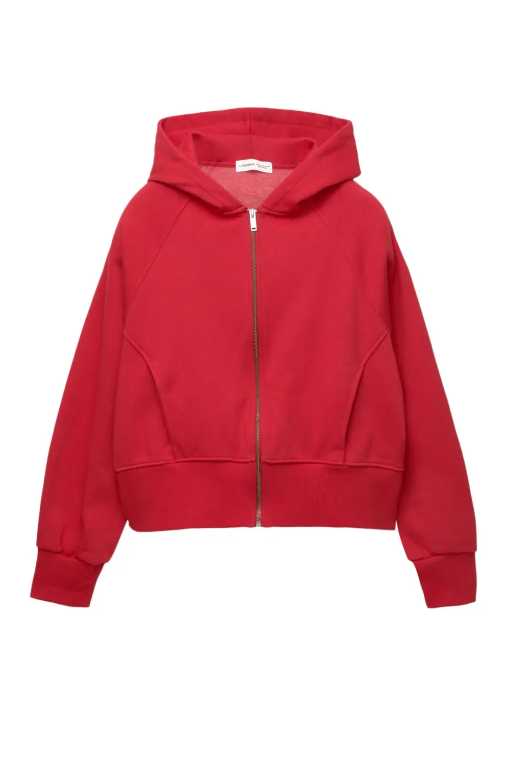 Sudadera cremallera capucha rib