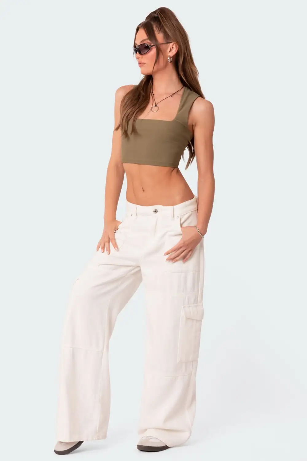 It Girl Square Neck Crop Top