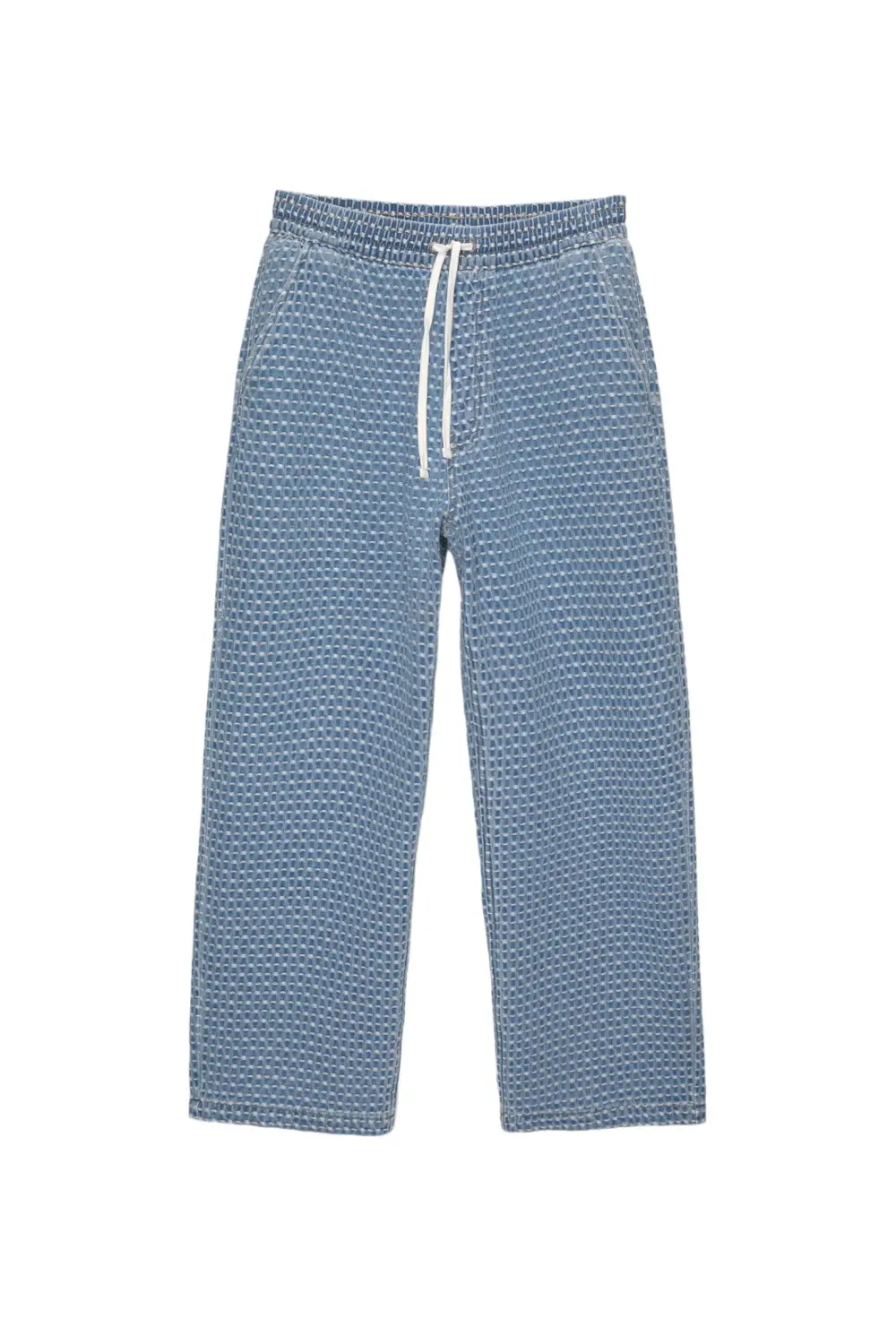 Baggy jacquard jogger jeans
