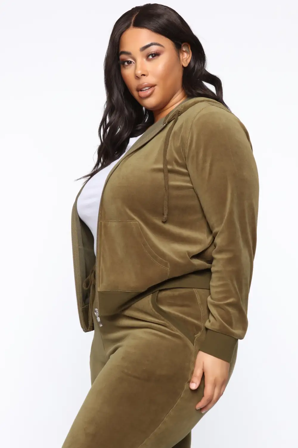 The Original Trendsetter Velour Set - Olive